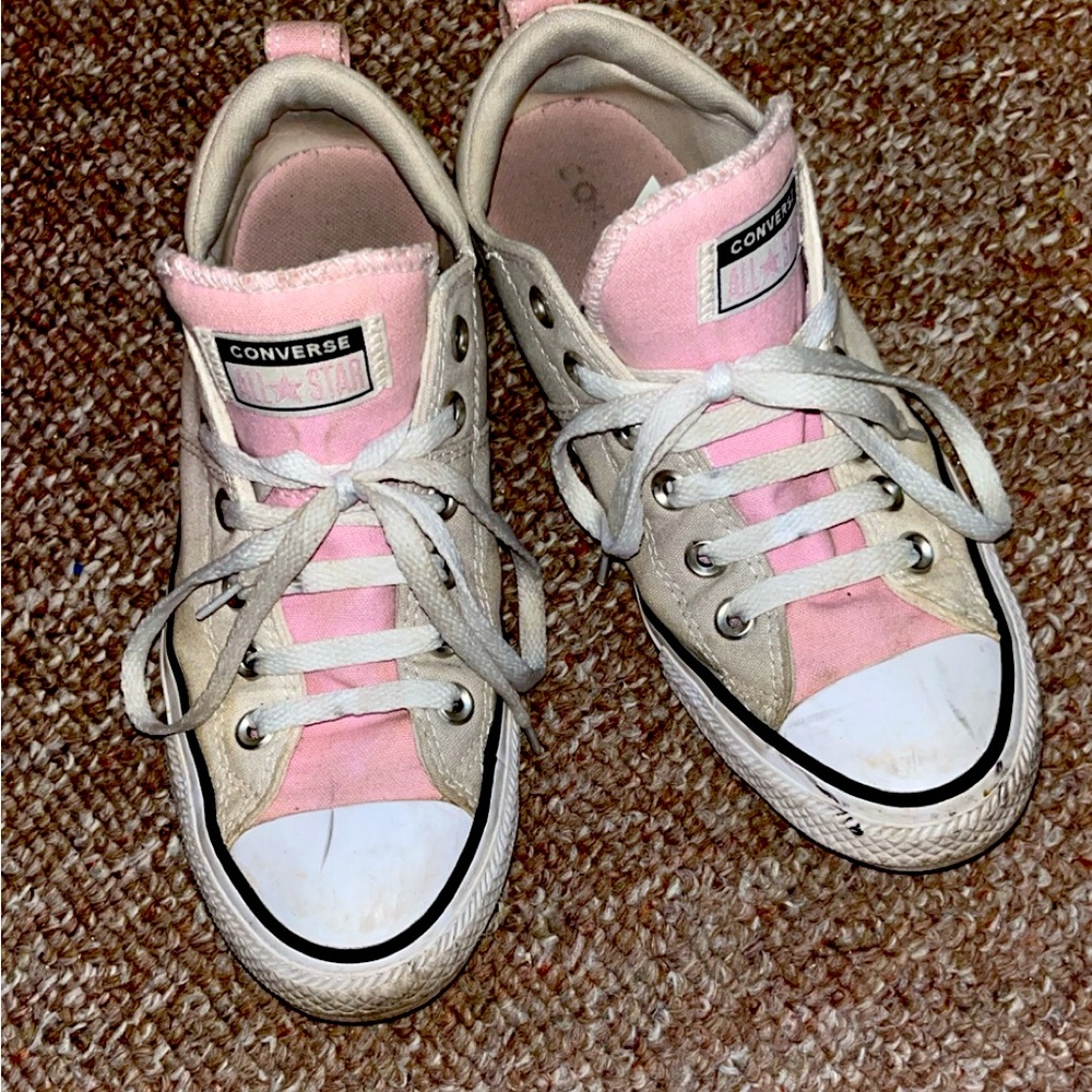 3 color split low top all star converse